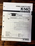 Yamaha K-140 Cassette Service Manual *original*. Fixed Price $19.97.