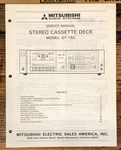 Mitsubishi DT-15C Cassette Service Manual *original*. Fixed Price $14.97.
