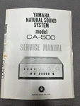 Yamaha CA-500 Amplifier Service Manual *original*. Fixed Price $23.99.