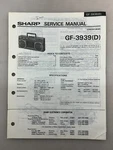 Sharp GF-3939 Original Service Manual Free Shipping. Fixed Price $14.00.