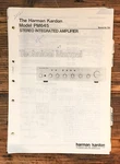 Harman Kardon Amplifier Service Manual *original*. Fixed Price $29.97.
