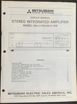 Mitsubishi DA-U109 DA-U159 Amplifier Service Manual Original. Fixed Price $29.99.