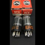 Nos Matched Pair Rca 6BX7GT Black Plate Audio Vintage Vacuum Tubes Tested D.9590. Fixed Price $33.95.