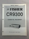 Fisher CR9300 Original Service Manual Free Shipping. Fixed Price $14.00.