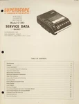 Superscope C-180 Portable Cassette Recorder Service Manual Original. Fixed Price $15.00.