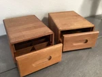 2 Vintage Solid Wood Media Storage Box Case Hand Rubbed Oiled Lot Of. Fixed Price $99.95.