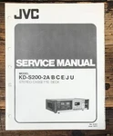 Jvc KD-S200-2A Cassette Service Manual *original*. Fixed Price $29.97.