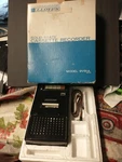 Vintage Lloyd's Model 9V91A Compact Cassette Tape Recorder Leather Case W Box. Fixed Price $15.00.