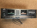 Jvc Stereo Double Cassette Deck, KD-W55J. Fixed Price $79.99.