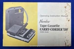 Original Norelco Carry-corder 150 Cassette Operating Manual EL3302 -- #2. Fixed Price $14.95.