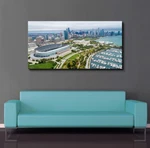 Chicago Bears Soldier Field Print Canvas/gloss Stadium Art Lake Michigan Aerial. Fixed Price $21.95.