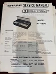 Orig. Sharp RT-480U RT480U Repair & Service Manual *original**. Fixed Price $18.99.