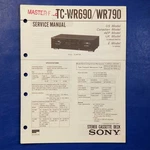 Sony TC-WR690 TC-WR790 Service Manual Original Paper Oem Repair Guide Usa. Fixed Price $28.33.