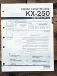 Yamaha KX-250 Cassette Service Manual *original*. Fixed Price $19.97.