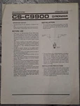 Pioneer CS-9900 Speakers Owners Manual Original. Fixed Price $29.99.