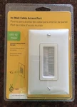 New On-q/legrand WP1014-WH-V1 WP1014WHV1 Cable Access Wall Plates. Fixed Price $12.95.