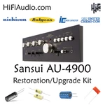 Sansui AU-4900 Rebuild Restoration Recap Upgrade Kit Repair Filter Capacitor. Fixed Price $165.00.