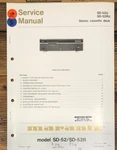 Marantz SD-52R Cassette Service Manual *original*. Fixed Price $24.97.