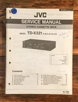 Jvc TD-X321 Cassette Deck Service Manual *original*. Fixed Price $14.97.