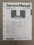 Panasonic SE-2608 Fm/am Stereo Radio W/ Cassette Tape Deck Service Manual D-4731. Fixed Price $54.95.