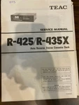 Teac R-425 R-435X R425 R435X Cassette Deck Service Manual **original**. Fixed Price $13.99.