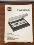 Dual 939 Cassette Service Manual *original* #1. Fixed Price $14.97.