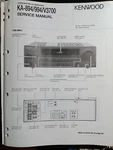 Kenwood KA-894 KA-994 KV-V3700 Amplifier Service Manual. Fixed Price $29.99.