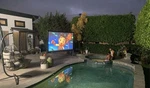 Outdoor Movies! The Deluxe Set-up Projector/ Screen/sound Bar/remotes. Fixed Price $180.00.