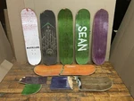 Lot Of 7 Used Skateboard Decks Reclaimed Maple Wood Diy Art Craft Project. Fixed Price $85.00.