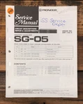 Pioneer SG-05 Equalizer Service Manual *original*. Fixed Price $19.97.
