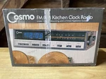 Vintage Cosmo Am/fm Kitchen Clock Radio - New Opened Box. Fixed Price $72.00.