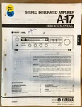 Yamaha A-17 Amplifier Service Manual *original*. Fixed Price $24.97.
