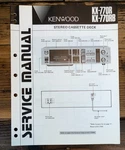 Kenwood KX-770RB Cassette Service Manual *original*. Fixed Price $19.97.