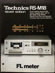 Vintage Technics RS-M18 Stereo Cassette Deck Silver Sale Info Brochure Manual. Fixed Price $11.19.