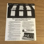 GRAM163 Magazine Advert 11X8 Toshiba PT-470 Cassette Deck. Fixed Price $12.25.