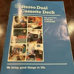 Ge Stereo Dual Cassette Deck Model 1CSD6500E Owner Manual. Fixed Price $15.00.