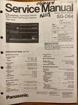 Panasonic SG-D64 Am/fm Stereo Radio With Double Cassette Tape Deck Repair Manual. Fixed Price $14.94.