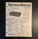 Technics RS-T55R- Dolby Double Cassette Deck Original Service Manual 1987. Fixed Price $9.99.