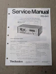 Technics RS-641 Cassette Deck Service Manual D-4907. Fixed Price $64.95.