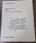 Harman Kardon CAD4 Cassette Deck Technical Manual - Oem. Fixed Price $10.00.
