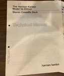 Harman Kardon HK400XM -400XM Service Manual *original* Book Pdf-free Ship. Fixed Price $16.99.