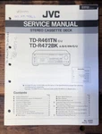 Jvc TD-R461 Tn TD-R472 Bk Cassette Service Manual *original*. Fixed Price $19.97.