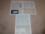 Classe CA-200 Amplifier REVIEW,1997, 4 Pgs, Full Test. Fixed Price $9.99.