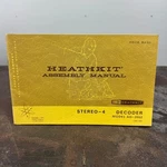 Vtg Heathkit Assembly Manual Stereo 4 Decoder Model AD-2002. Fixed Price $18.95.