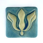Tulip 4X4" Ceramic Art Tile By Gretchen Kramp. Fixed Price $34.00.