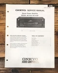 Onkyo M-5160P Amplifier Service Manual *original*. Fixed Price $24.97.