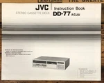Jvc DD-77 Cassette Owners / User Manual *original*. Fixed Price $19.97.