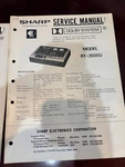 Orig. Sharp RT-3500U RT3500U Repair & Service Manual *original**. Fixed Price $13.99.
