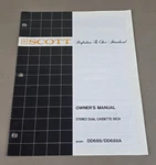 Scott DD688/DD688A Owners Manual 2191. Fixed Price $64.95.