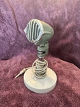 Vintage Olson M-105 Crystal Bullet Harp Microphone Japan W/ Calrad Stand. Fixed Price $70.00.